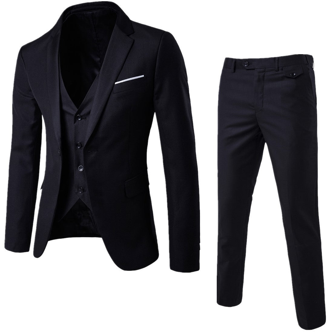 Men's Cotton Blend Casual Suit – Effortless Business Style & Comfort