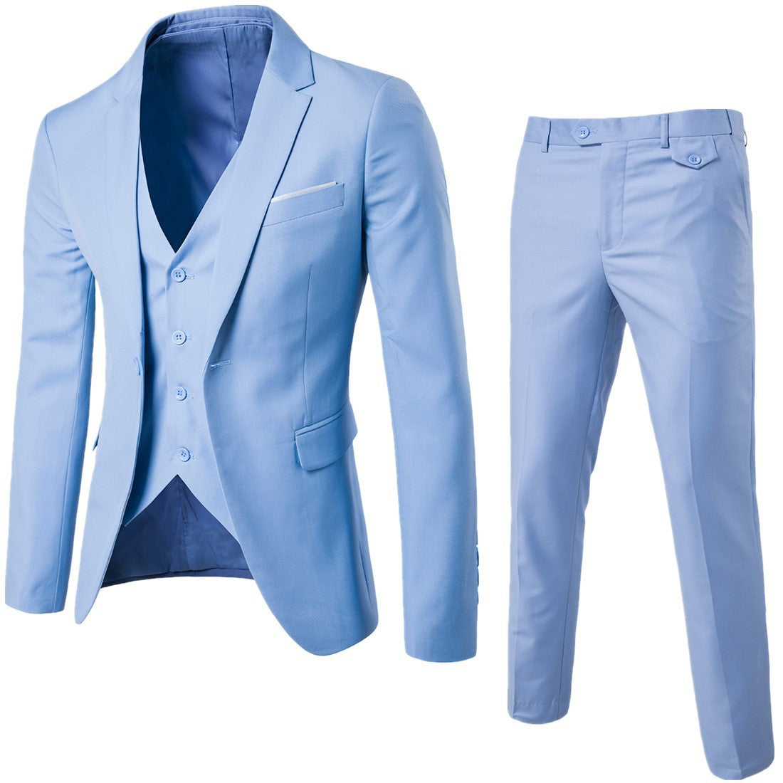 Men's Cotton Blend Casual Suit – Effortless Business Style & Comfort