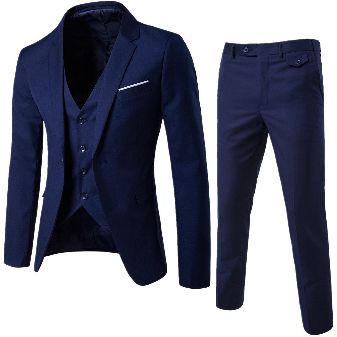 Men's Cotton Blend Casual Suit – Effortless Business Style & Comfort