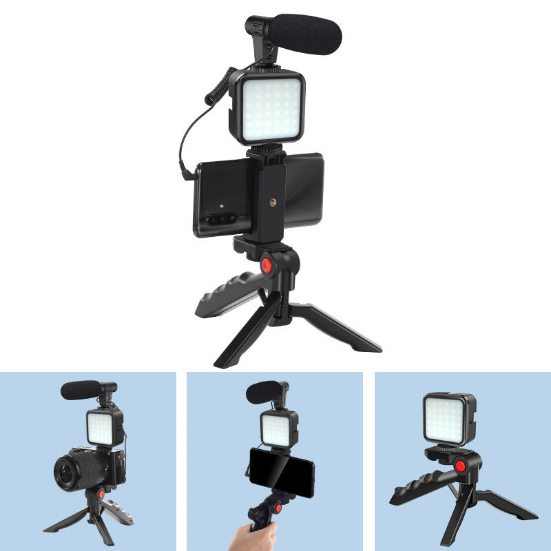 Professional Microphone & Lighting Setup for Meetings & Recordings