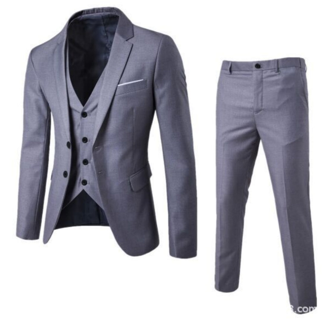 Men's Cotton Blend Casual Suit – Effortless Business Style & Comfort