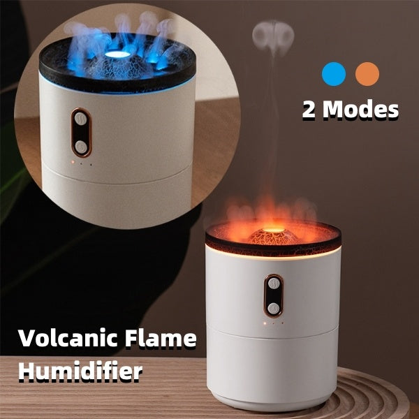 USB Portable Aroma Diffuser & Humidifier with Night Light - Jellyfish Flame Fragrance Lamp